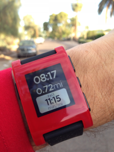 Pebble with RunKeeper