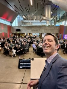 Jeff Moriarty and the crowd at AMA Phoenix